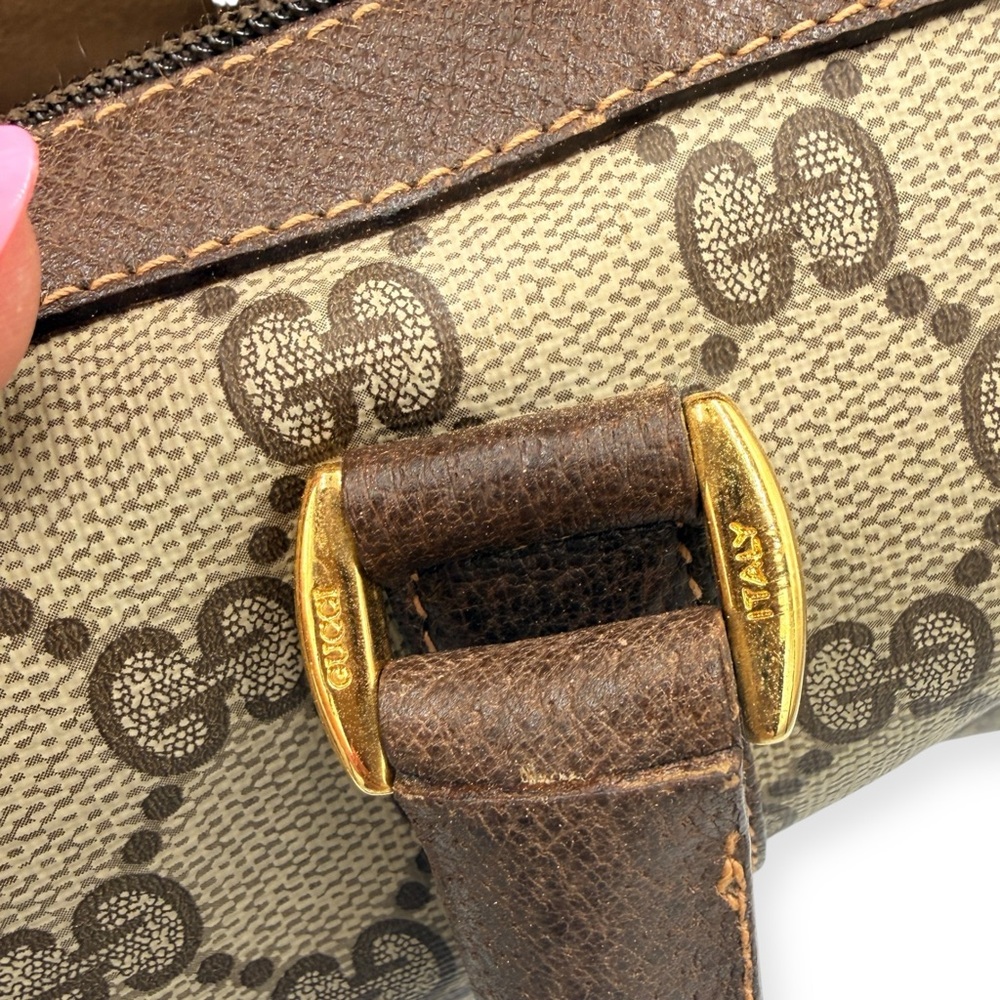 Vintage Gucci GG Supreme Boston Bag with Web Stripe - Picture 13 of 15